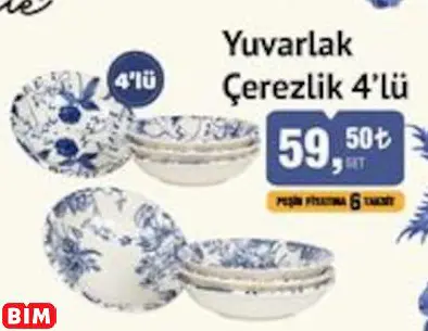 BENANTE YUVARLAK  ÇEREZLİK 4’LÜ